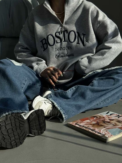 دورس نیم زیپ BOSTON
