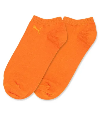 جوراب مچی گلدوزی طرح Puma طیف نارنجی