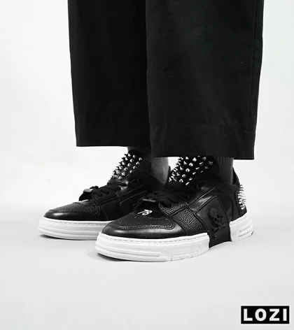 کفش اسنیکرزمشکی سفید PHILIPP PLEIN
