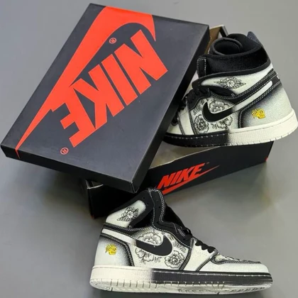 کتانی ویتنامی نایک ایر جردن وان ساق‌دار دیا د مورتوس فامیلیا Nike Air Jordan 1 High Zoom CMFT 2 Día De Muertos