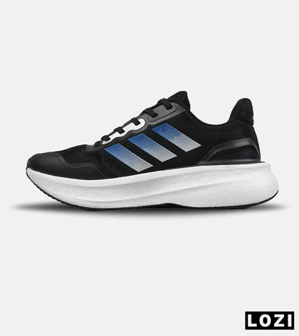 کفش رانینگ آدیداس گلکسی 7 مشکی آبی مدل 9151 کتانی Adidas Galaxy 7