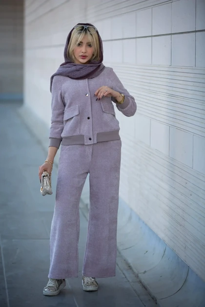 بامبر زنانه بیسکوئیتی دوجیب