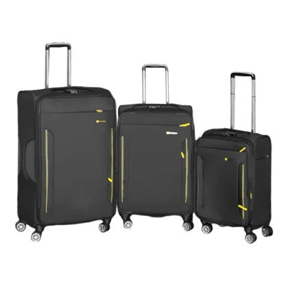 چمدان کاترپیلار مدل CATERPILLAR - CATB203B TRAVEL SENTRY SERIES سری سه عددی (به همراه کیف آرایشی و جا کفشی)