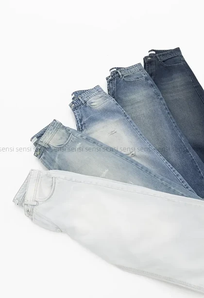 شلوارک جین واید قد 83کد1004210