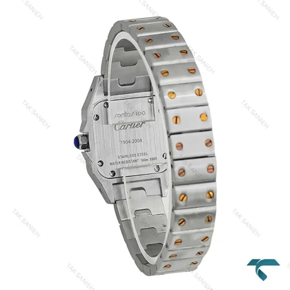 ساعت کارتیر زنانه مدل دسانتوس دورنگ رزگلد اسمال Cartier-8752-S-L