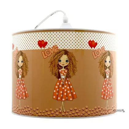 لوستر کودک طرح دختر فرفری KIMKIM