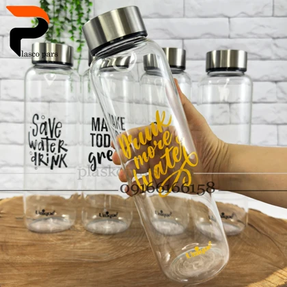 بطری آب پیرکس درب استیل یونیک