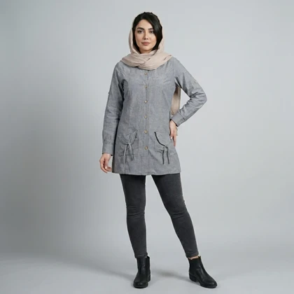 مانتو زنانه نخی ترک کد 365