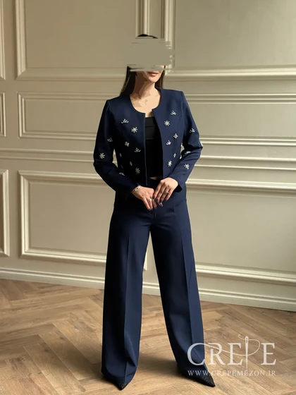 کت شلوار نگین دوزی خورشیدی