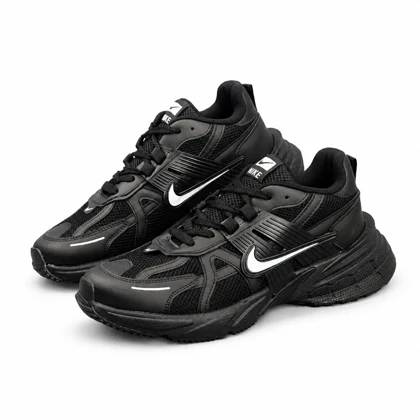 کفش کتانی مردانه بزرگ پا نایکی v2k رنگ مشکی Nike V2k