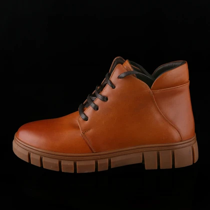 نیم بوت زنانه چرم یلسان مدل آلما کد 610-GN