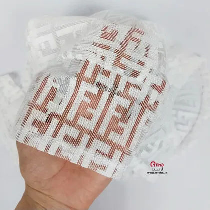 دورگ مدل توری سفید(مجلسی و روزمره) طرح FENDI
