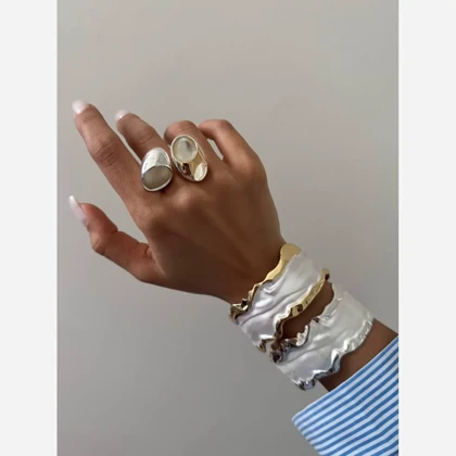 بنگل مینا کاری موج دار