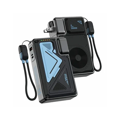 پاوربانک وایرلس و شارژر دیواری 20000 میلی آمپر پاورولوژی مدل POWEROLOGY WALL CHARGER MAGSAFE POWER BANK PPBMH104WH