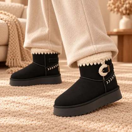 نیم بوت UGG مدل افتر تک سگک کد 2543