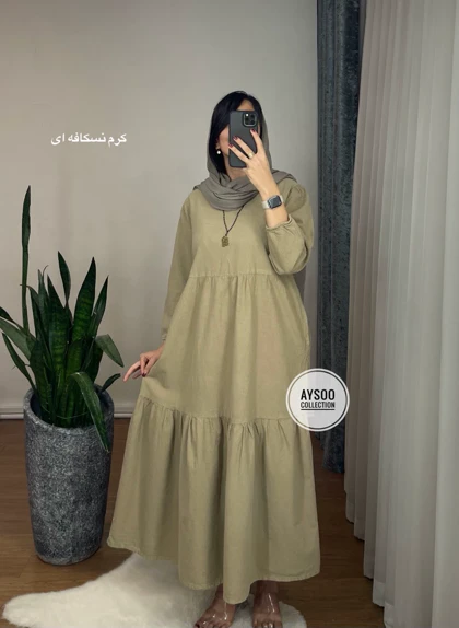 پیراهن مانتویی آیسو (ایراد دار)