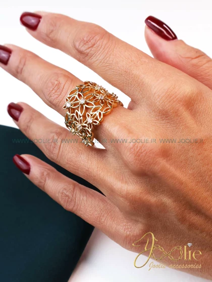 انگشتر زنانه طرح طلا کد R4133