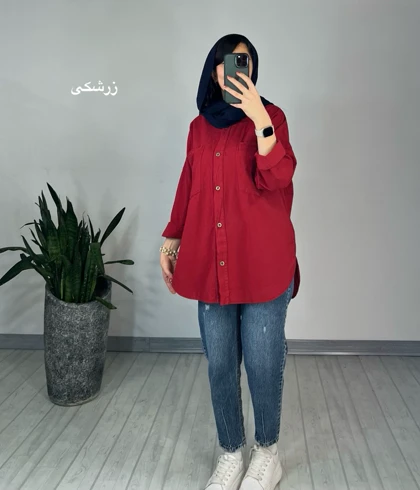 مانتو مداد رنگی آسمان(ایراد دار)