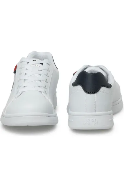 کفش ورزشی روزانه آناتومیک آناتومیک U.S.POLO ASSN COSTA 4FX WHITE Claret Red Comfort POLO24BYCOSTAB