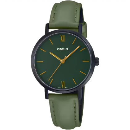 ساعت مچی زنانه کاسیو Casio مدل LTP-VT02BL-3AUDF بند چرمی