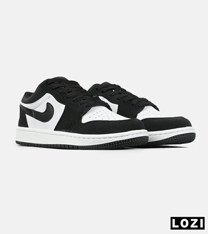 کفش کتانی مردانه و زنانه مشکی سفید 1 NIKE AIR JORDAN مدل 8462