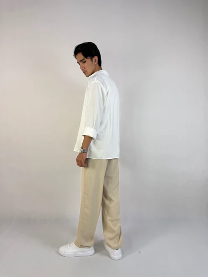 پیراهن باکسی لینن خنک وارداتی 4001