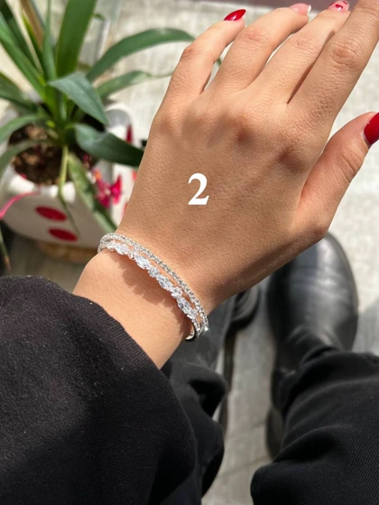 دستبند 14 مدل مختلف جواهری مرواریدی