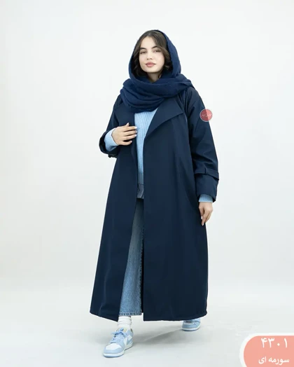 ترنچ کت بلند دریتا 4301