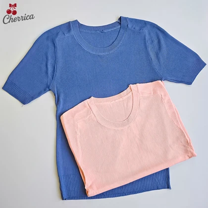 بلوز آستین کوتاه کریستال