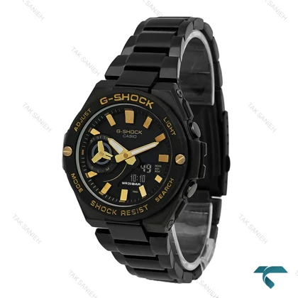 ساعت جی شاک GST-B500 فلزی مشکی ایندکس طلایی Gshock-7266-G