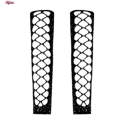 سرهمی فانتزی زنانه مدل نگین‌دار کد 4860-7203 رنگ مشکی