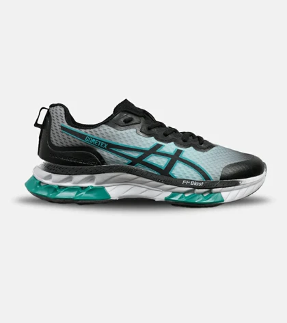 کفش کتانی مردانه آبی سبز ASICS GORETEX