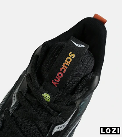 کفش کتانی مشکی سبز Saucony Ride Review v.2 مدل 7723