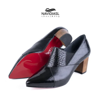 کفش زنانه چرم مجلسی کد 4039028