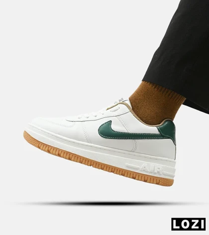 کفش مردانه و زنانه سفید سبز NIKE AIR FORCE