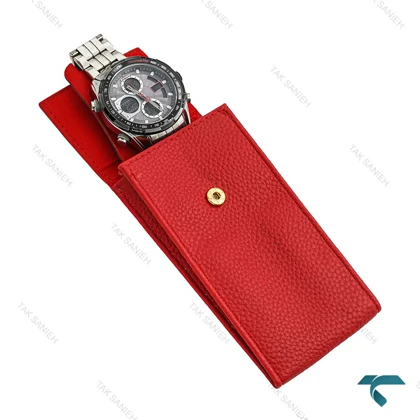 بگ مسافرتی ساعت مچی چرمی قرمز TWB-Red-7360-U
