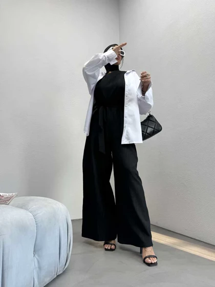 پیراهن بلند بنددار