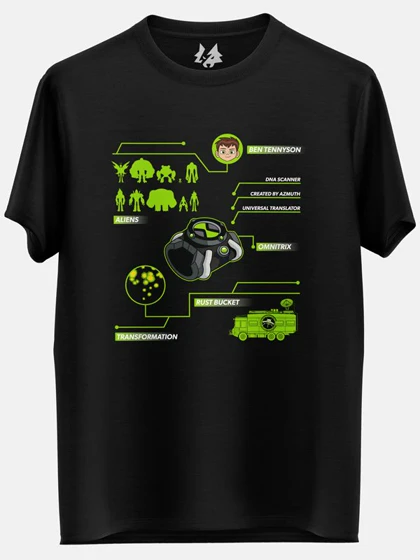 تیشرت لانگ پسرانه Ben10 طرح لوگو Inside Omnitrix کد 208394