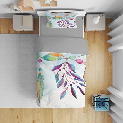 روتختی طرح برگ های آبرنگی مدل T4949