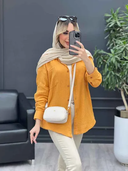 شومیز آستین پاگن پشت پیله
