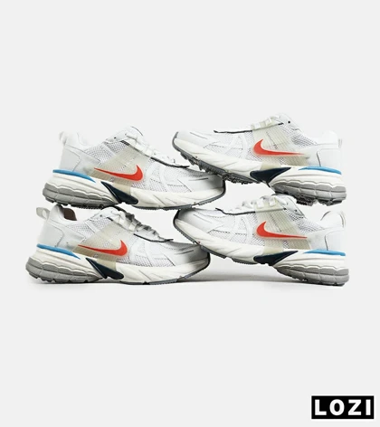 کفش کتانی مردانه و زنانه سفید قرمز Nike cushlon مدل 7309