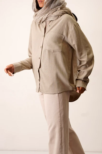 شومیز بیسیک پشت بلند زنانه