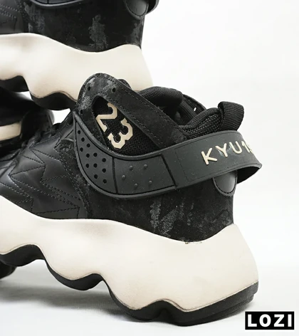 کفش کتانی ساق‌دار مردانه مشکی کرم Nike air jordan 23