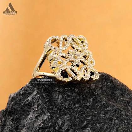 انگشتر زنانه طلایی Women Ring GD08