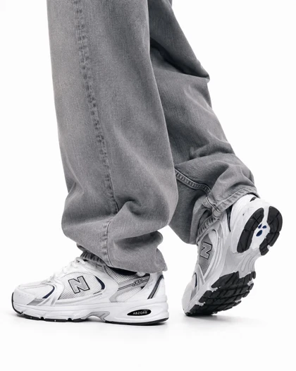 کتانی مردانه مدل نیوبالانس 530 سفید سرمه ای New Balance
