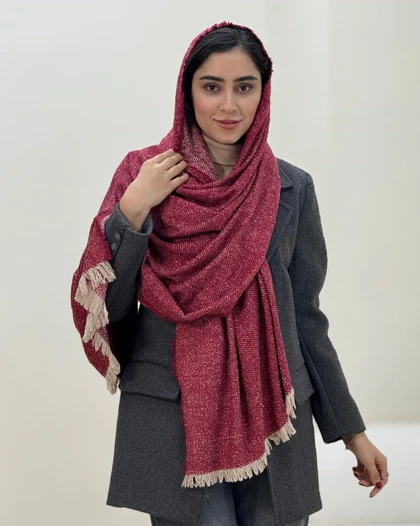 شال موهر پاییزه برفکی