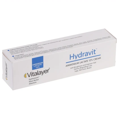 کرم آمونیوم لاکتات 12 درصد ویتالیر مدل Hydravit مناسب پوست خشک و زبر 100ml