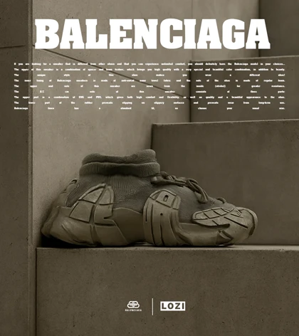 کفش کتانی مردانه سبز BALENCIAGA مدل 7493