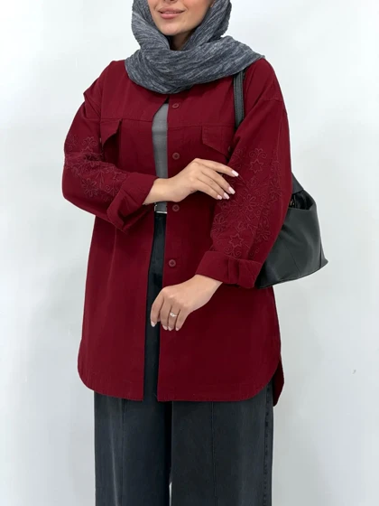 مانتو لینن گلدوزی نیکول 2
