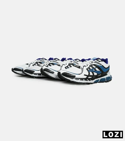 کفش کتانی بزرگ پا سفید آبی مشکی BROOKS adrenaline gts 22